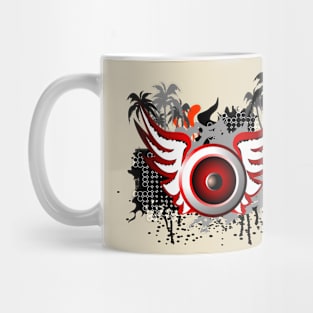 Music, Speaker with wings Mug